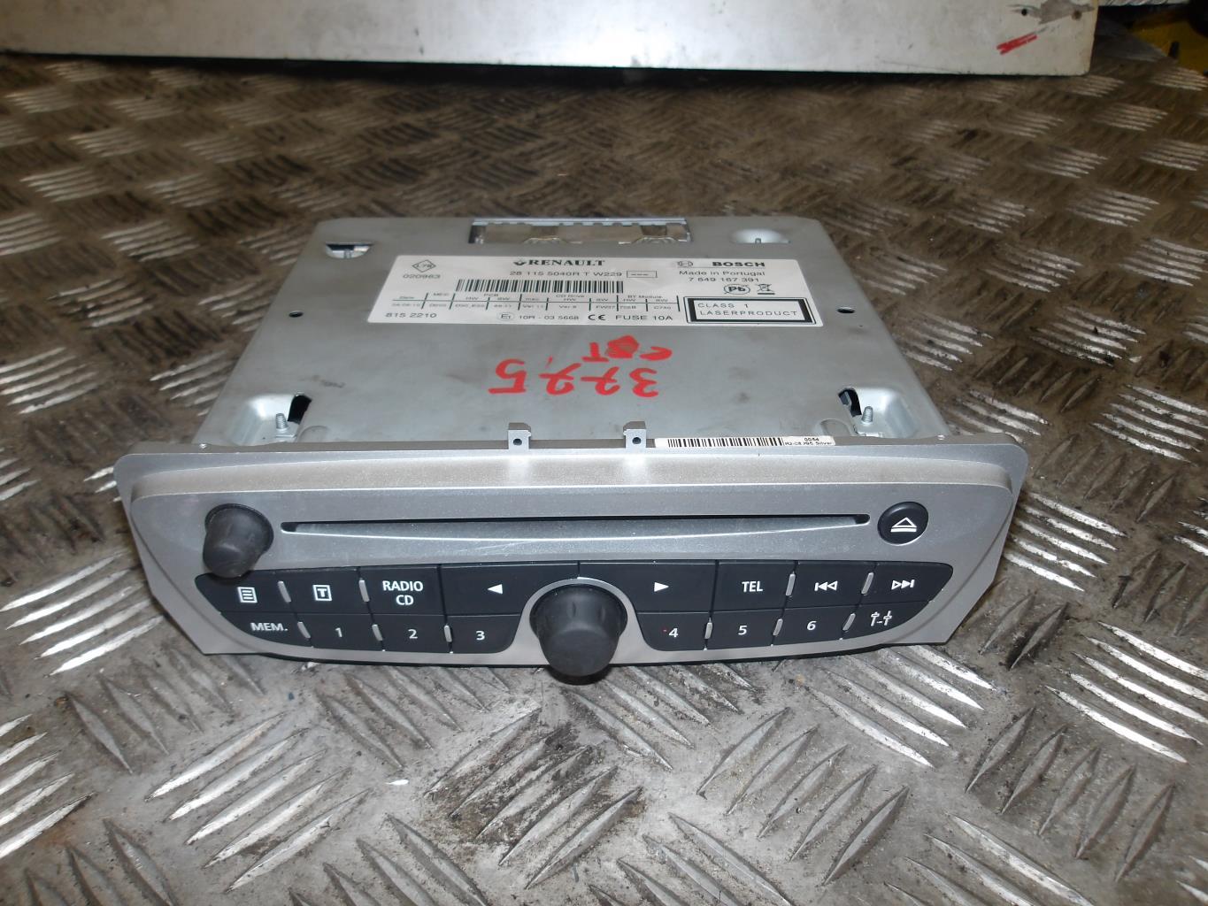Autoradio originale RENAULT SCENIC 3 PHASE 1 Diésel - 1