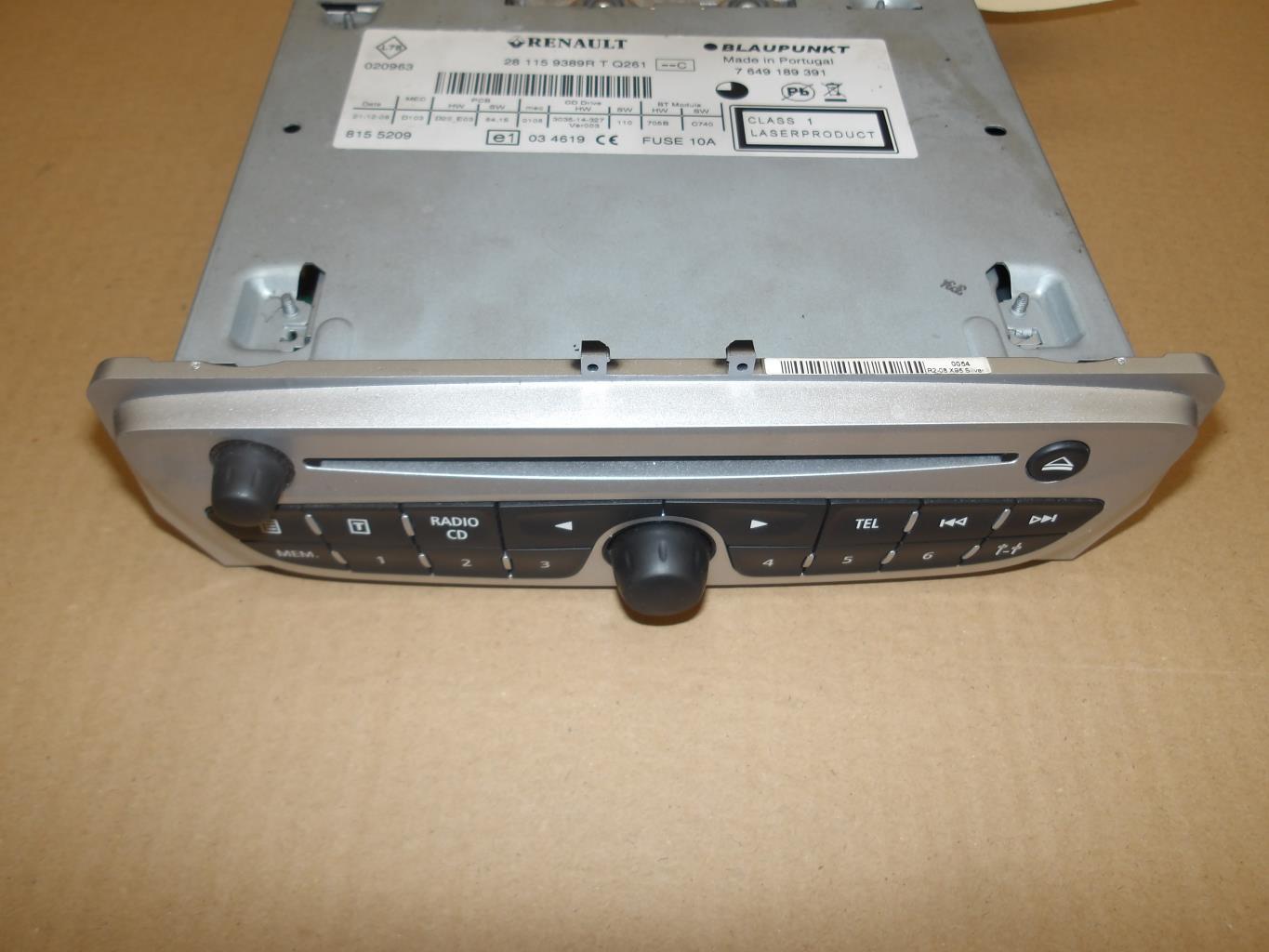 Autoradio originale RENAULT GRAND SCENIC 3 PHASE 1 Diésel - 1