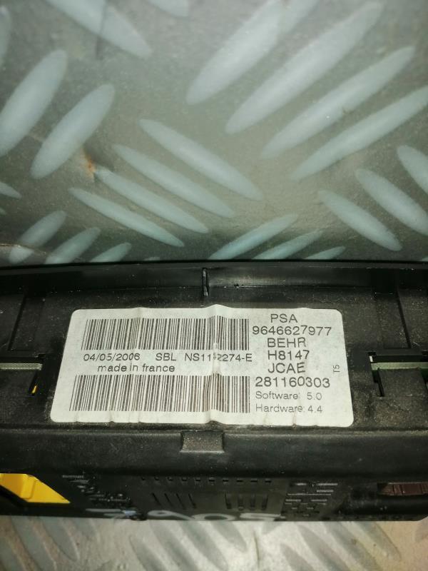 Commande chauffage PEUGEOT 307 PHASE 2 Diesel - 1