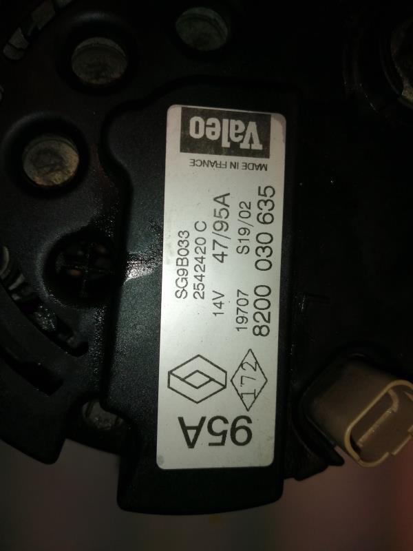 Alternatore RENAULT SCENIC 1 PHASE 2 Gasolina - 1