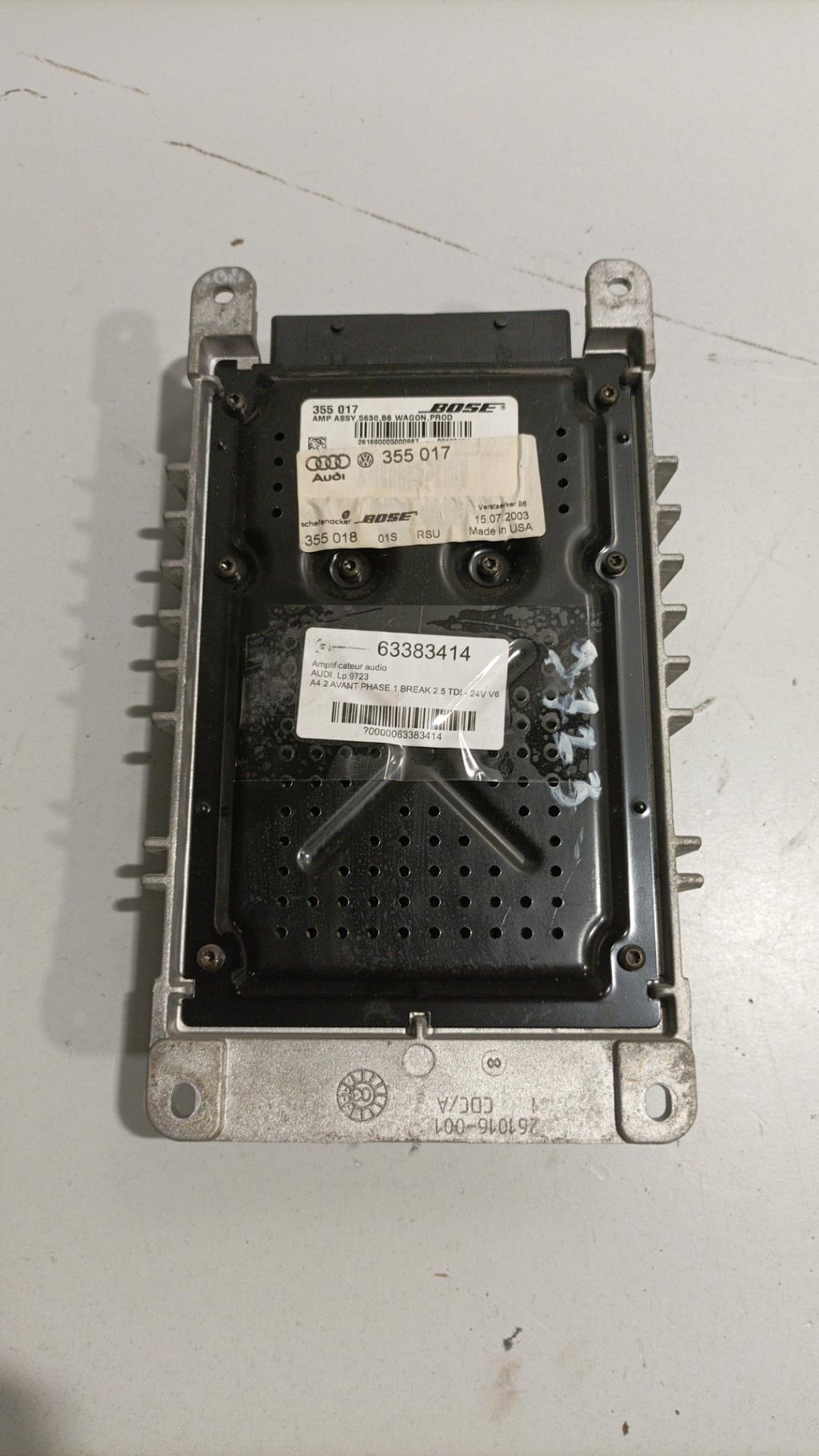 Amplificateur audio AUDI A4 2 AVANT PHASE 1 BREAK Diesel - 1
