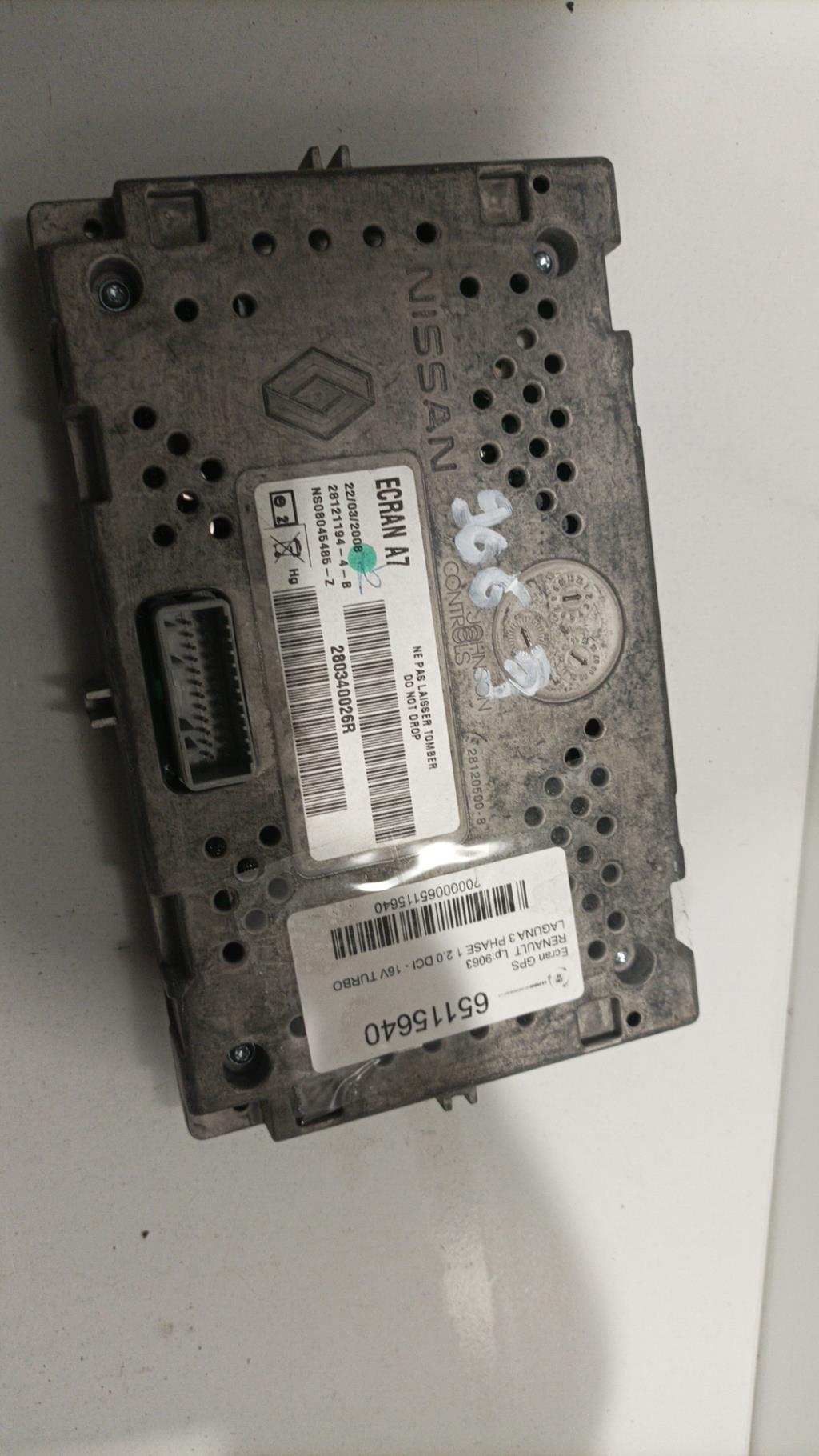 Ecran GPS RENAULT LAGUNA 3 PHASE 1 Diesel - 1