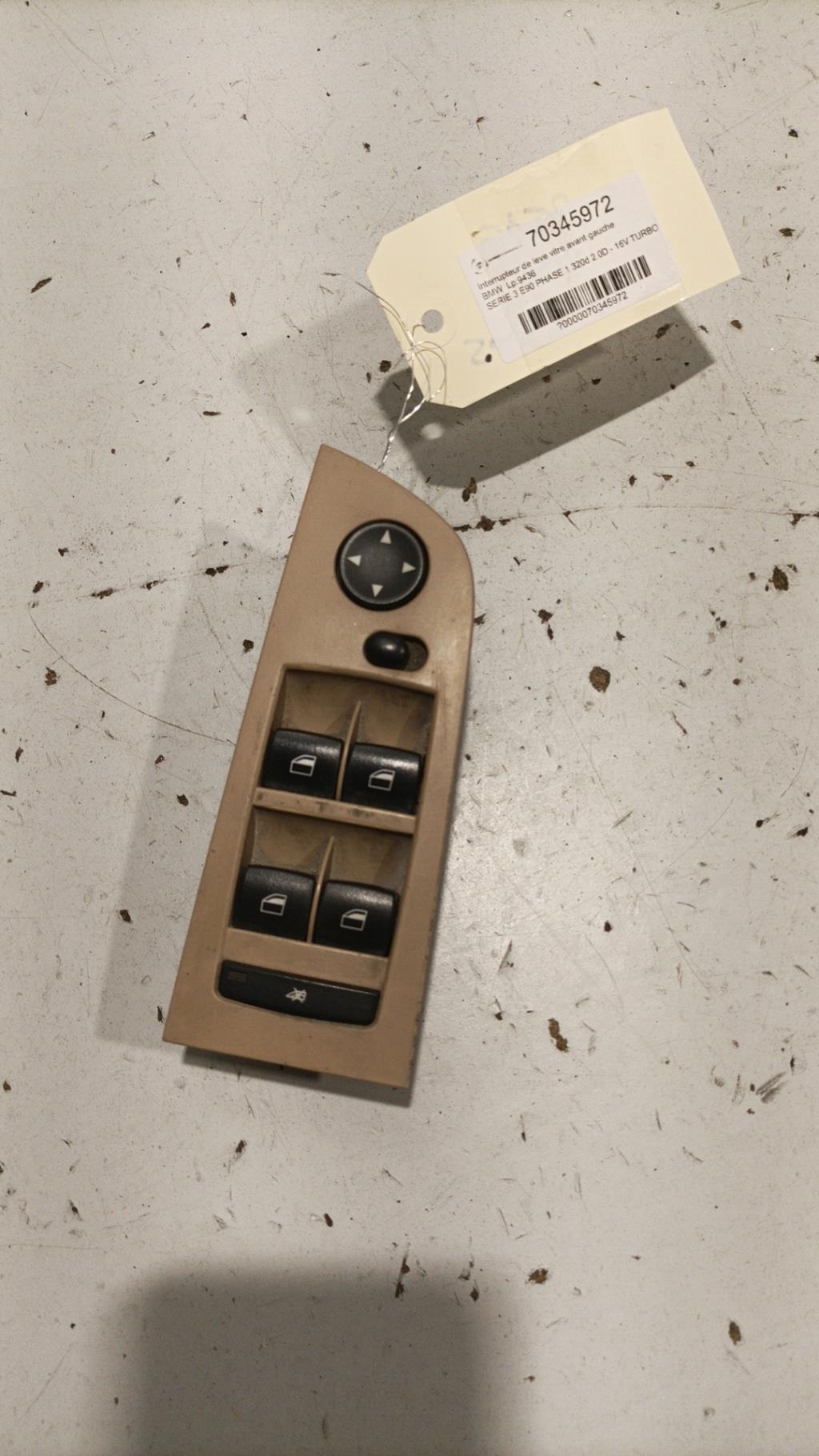 Interruttore lavacristalli anteriore sinistro BMW SERIE 3 E90 PHASE 1 Diésel - 1