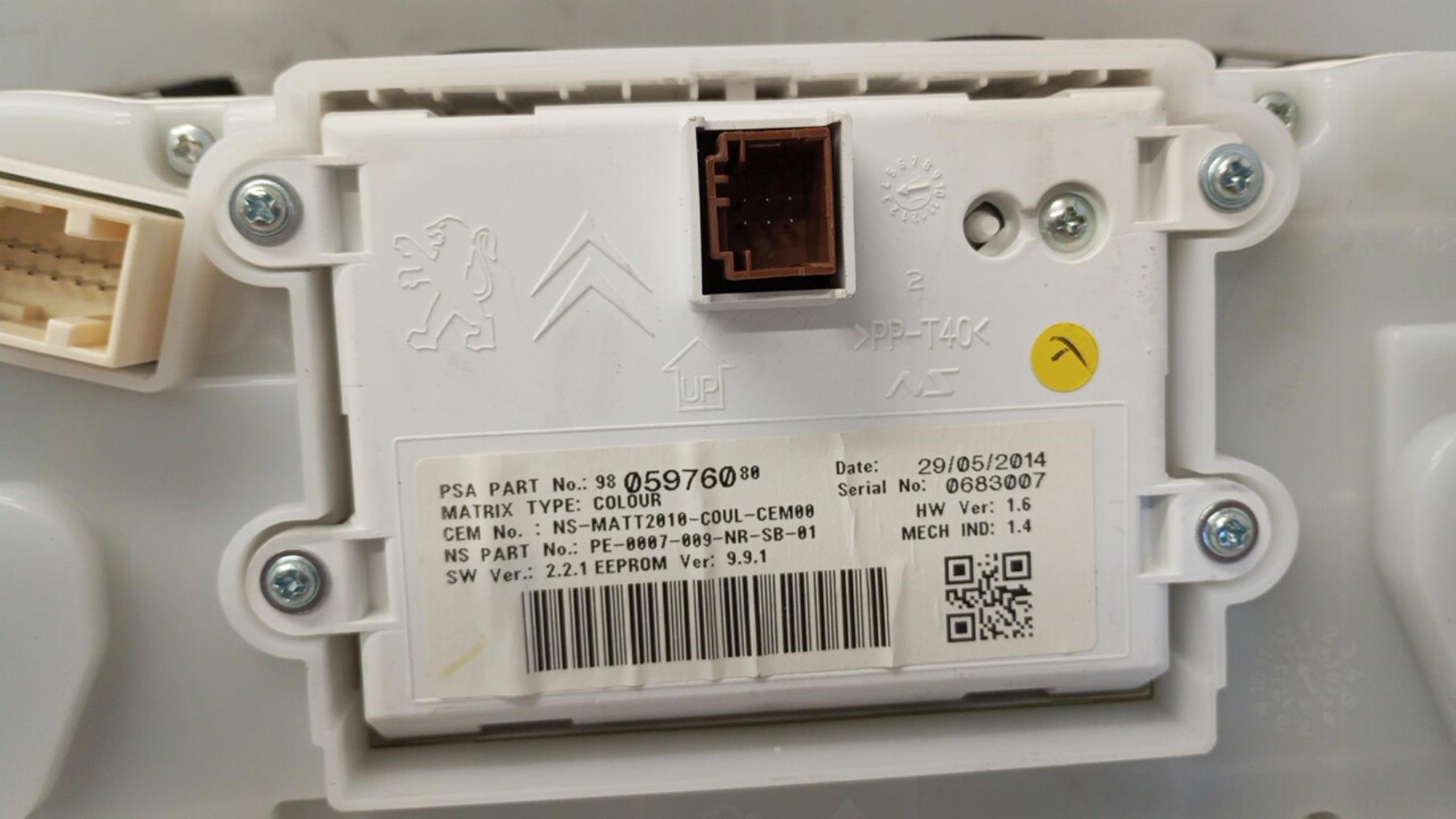 Compteur PEUGEOT 2008 1 PHASE 1 Diesel - 1