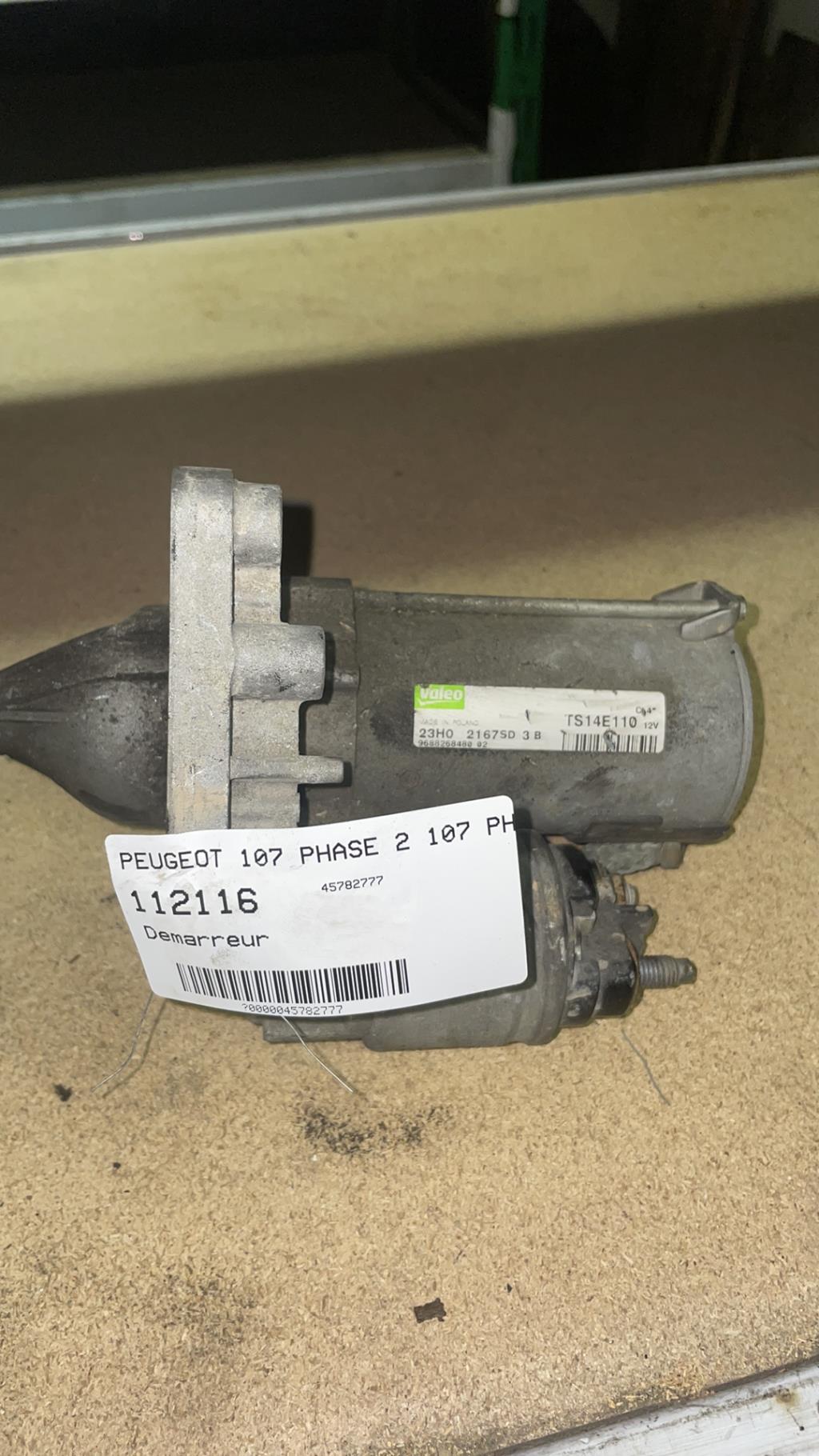 Demarreur PEUGEOT 107 PHASE 2 Diesel - 1