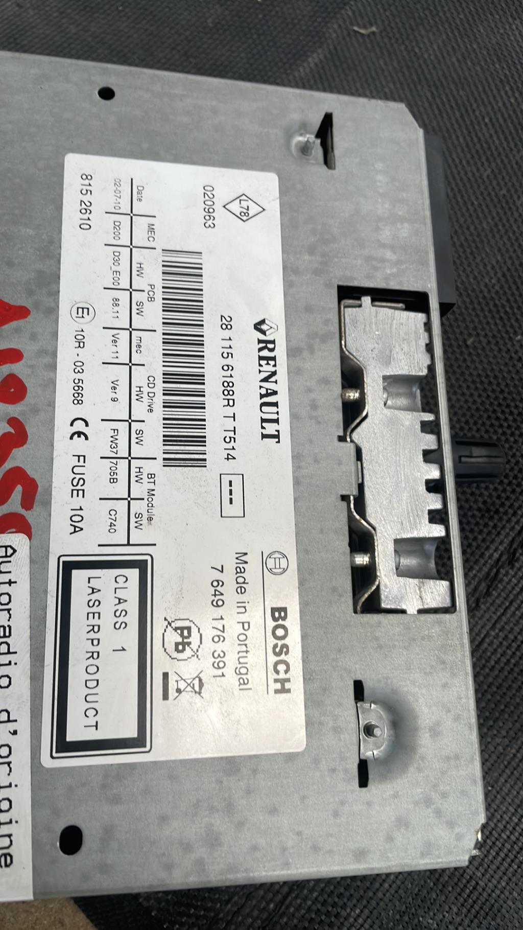 Autoradio d'origine RENAULT TWINGO 2 PHASE 1 Essence - 1