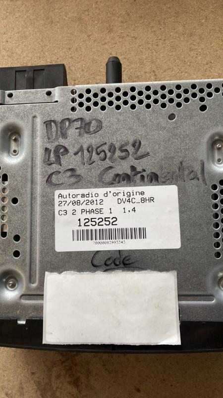 Autoradio d'origine CITROEN C3 2 PHASE 1 Diesel - 1