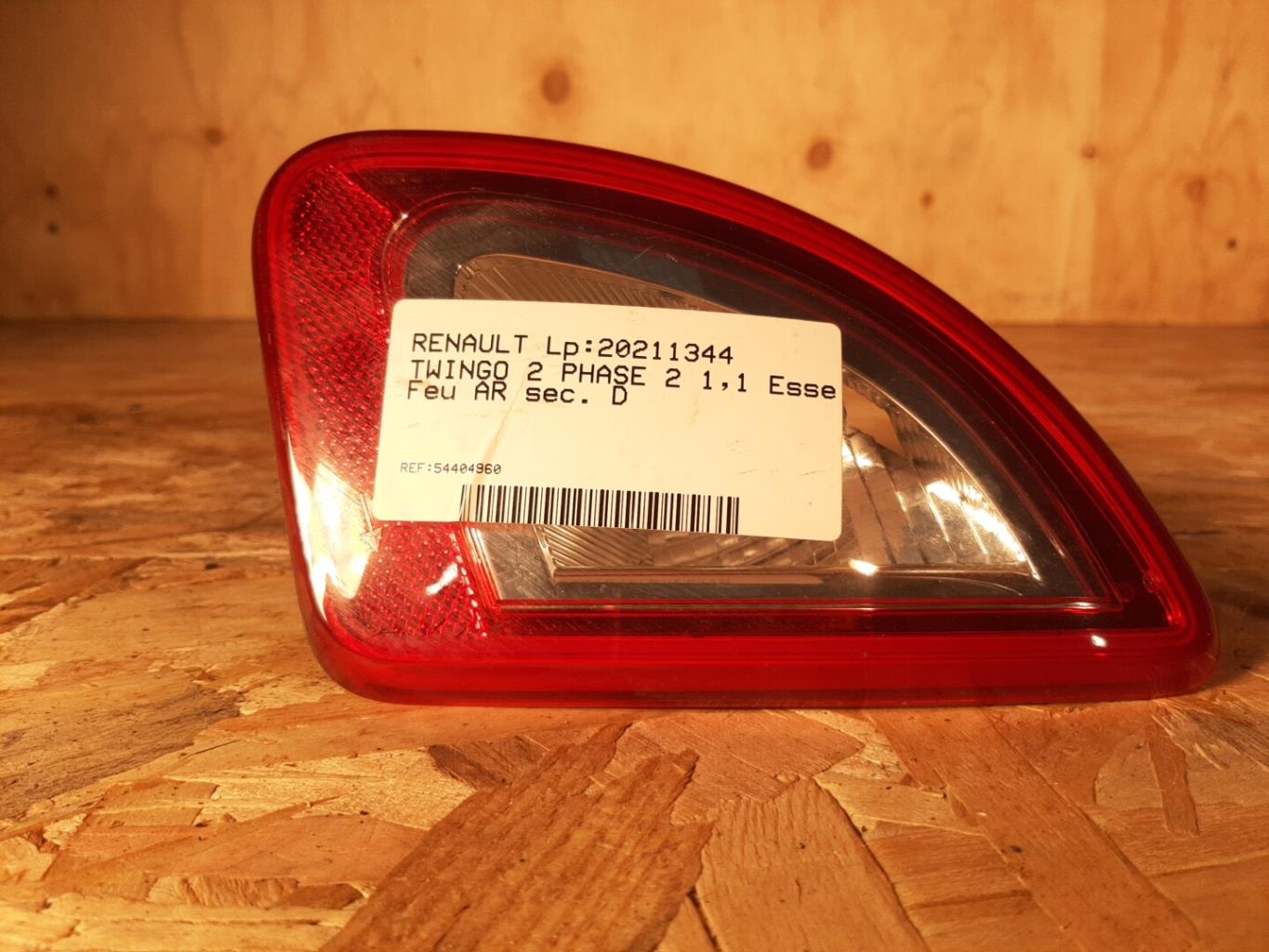 Feu arriere secondaire droit (feux) RENAULT TWINGO 2 PHASE 2 Essence - 1