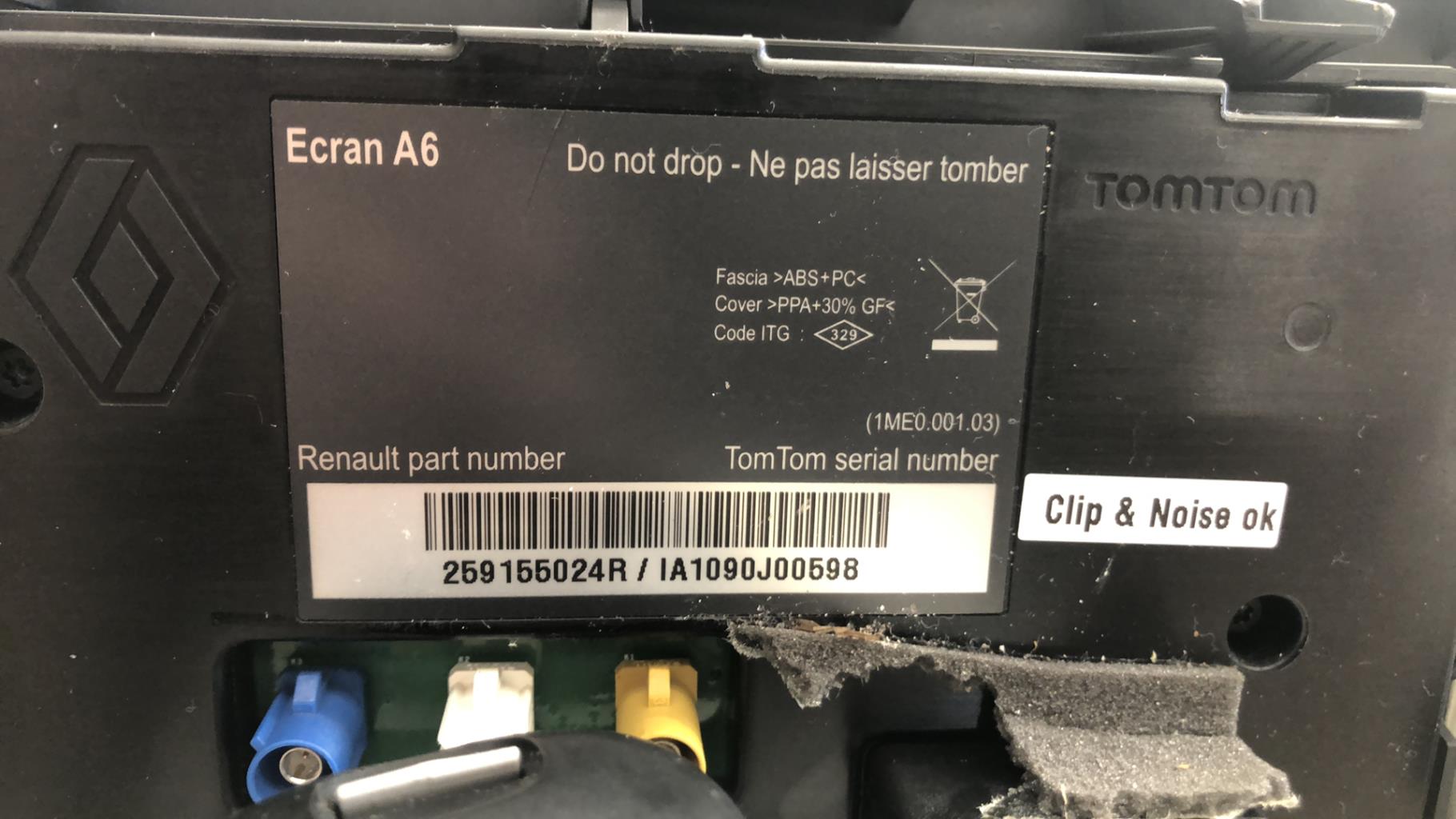 Ecran GPS RENAULT CLIO 3 PHASE 2 Diesel - 1