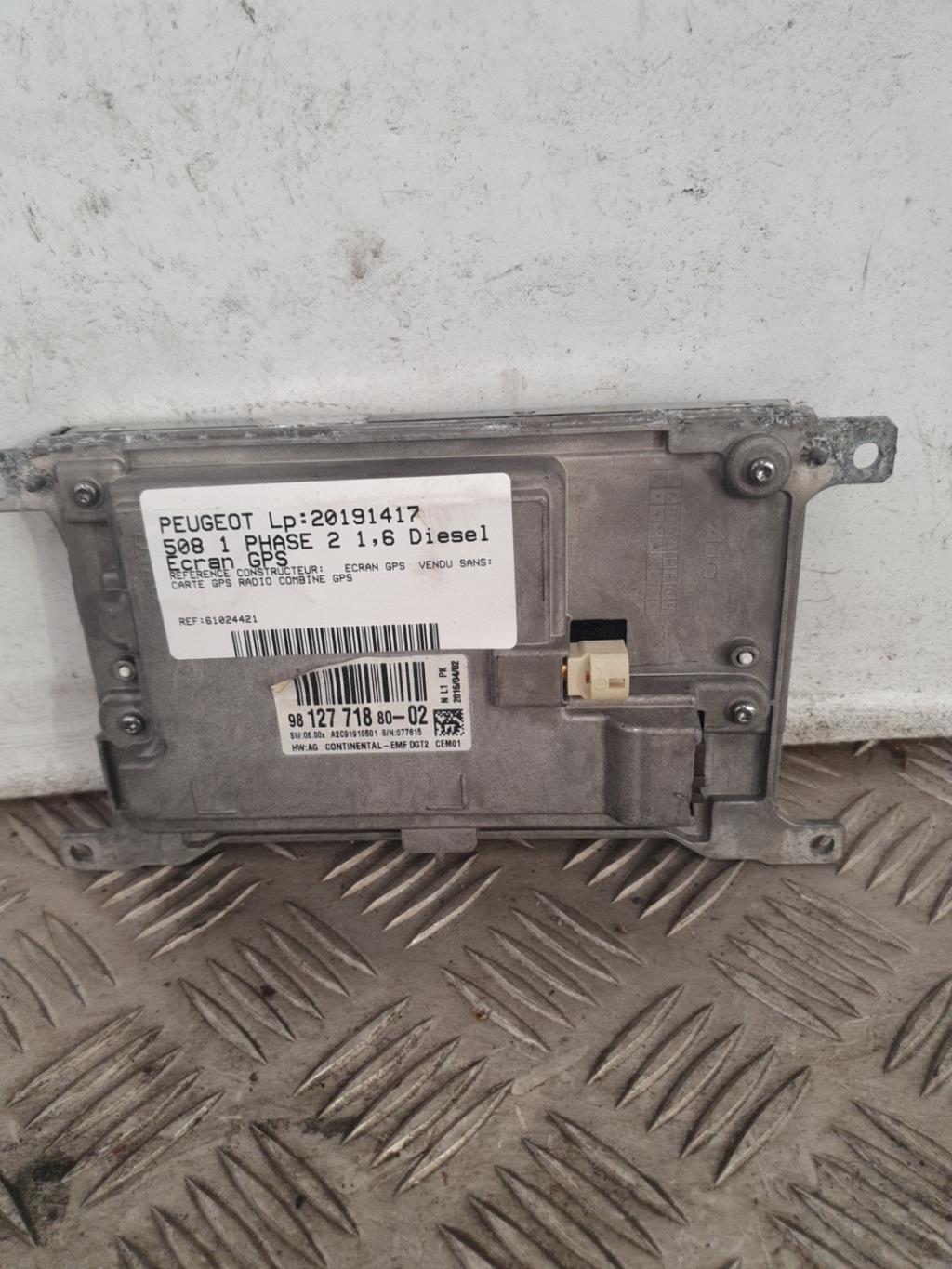 Ecran GPS PEUGEOT 508 1 PHASE 2 Diesel - 1