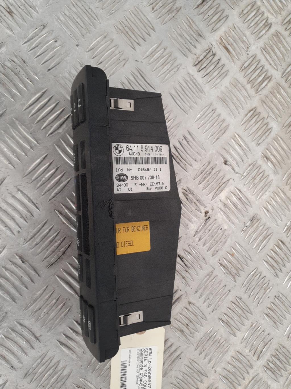 Commande chauffage BMW SERIE 3 E46 COUPE PHASE 1 Essence - 1