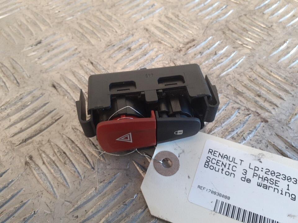 Bouton de warning RENAULT SCENIC 3 PHASE 1 Diesel - 1