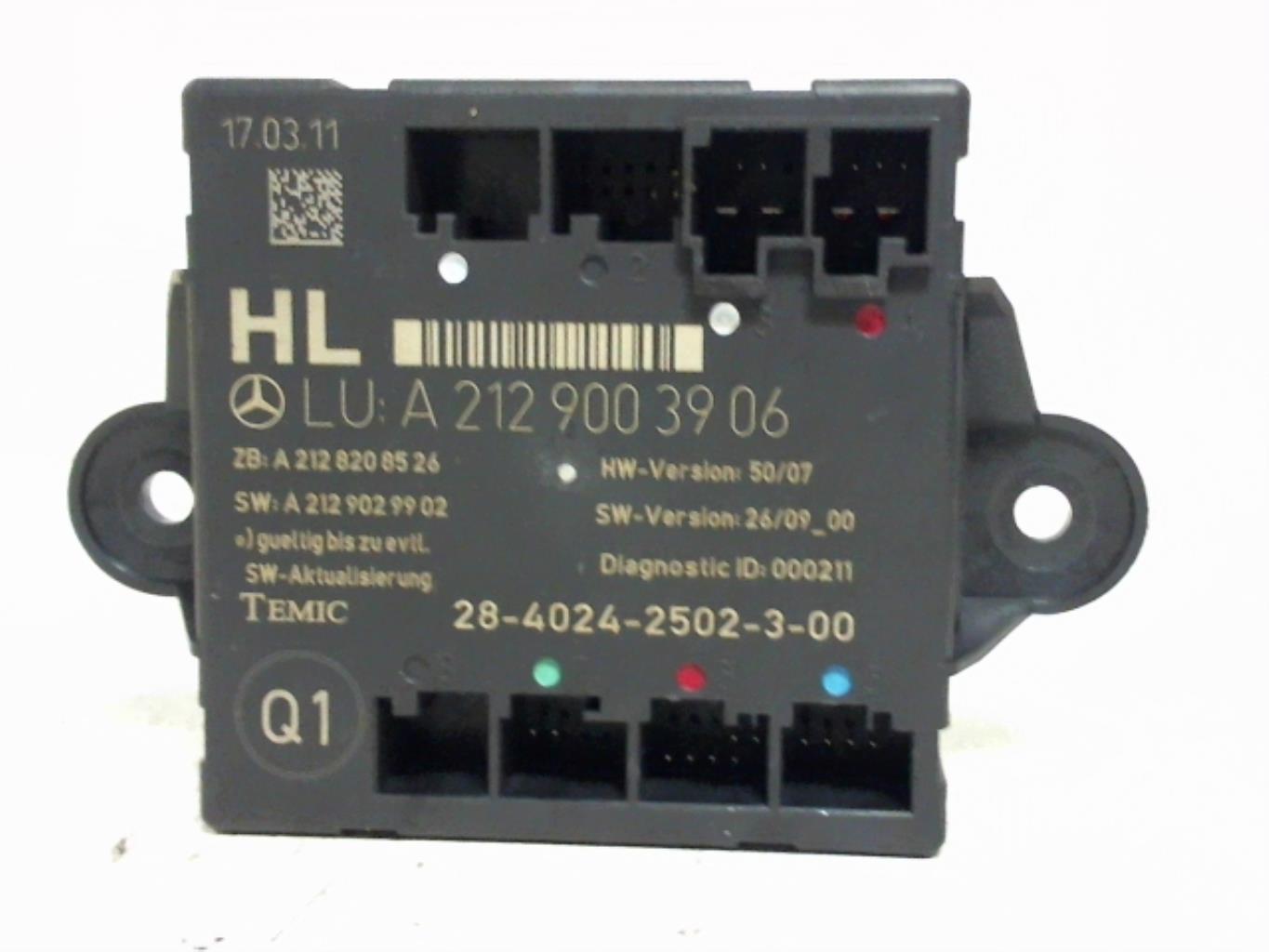 Calculateur MERCEDES CLASSE E 212 PHASE 1 Diesel - 1