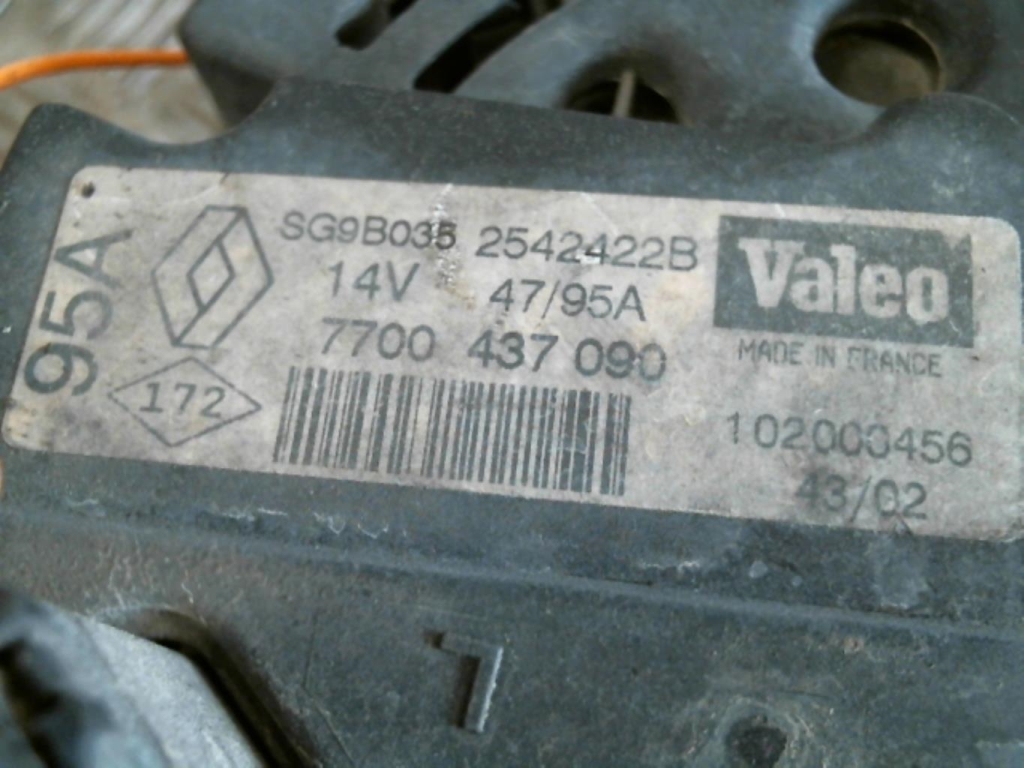 Alternador RENAULT CLIO 2 PHASE 2 Gasolina - 1