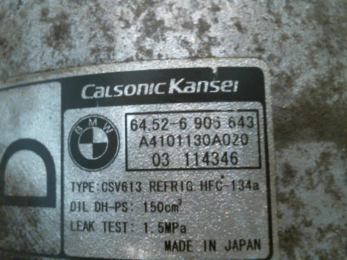 Compresseur clim BMW SERIE 3 E46 PHASE 2 Diesel - 1