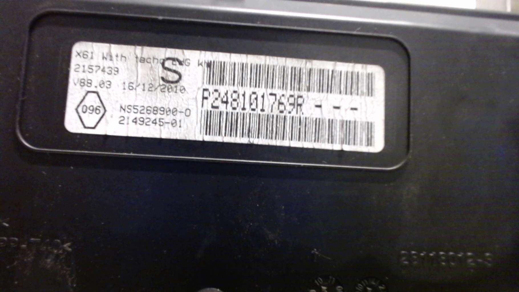Compteur RENAULT KANGOO 2 PHASE 1 Diesel - 1