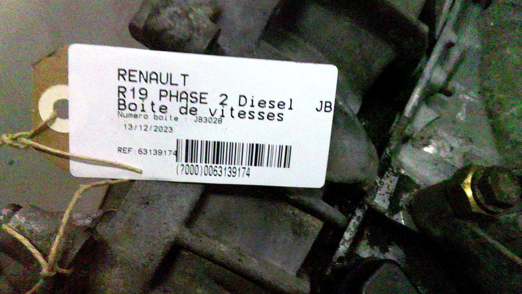Boite de vitesses RENAULT R19 PHASE 2 Diesel - 1