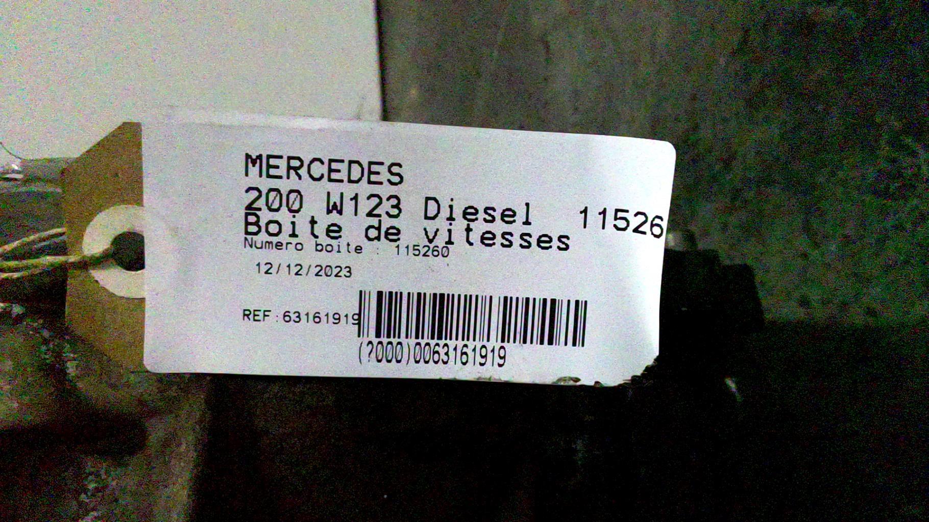 Boite de vitesses MERCEDES 200 W123 Diesel - 1