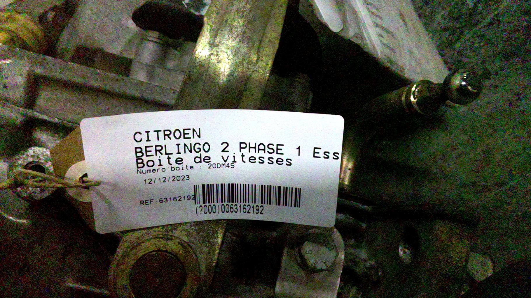 Boite de vitesses CITROEN BERLINGO 2 PHASE 1 Essence - 1
