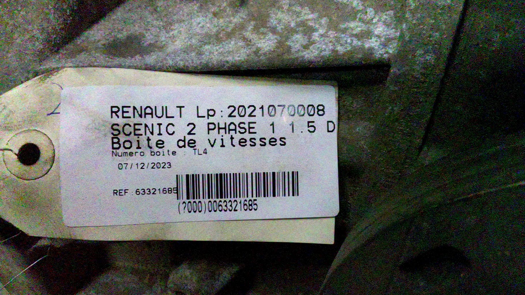 Boite de vitesses RENAULT SCENIC 2 PHASE 1 Diesel - 1