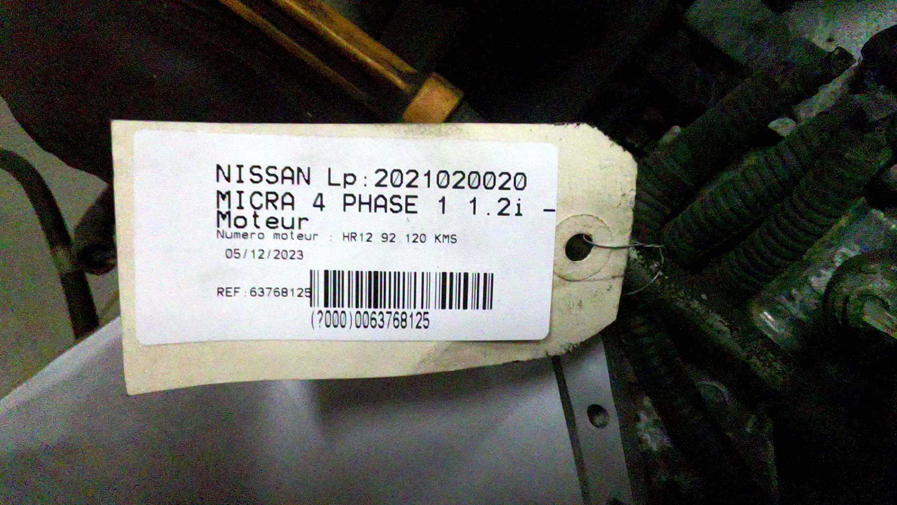 Moteur NISSAN MICRA 4 PHASE 1 Essence - 1