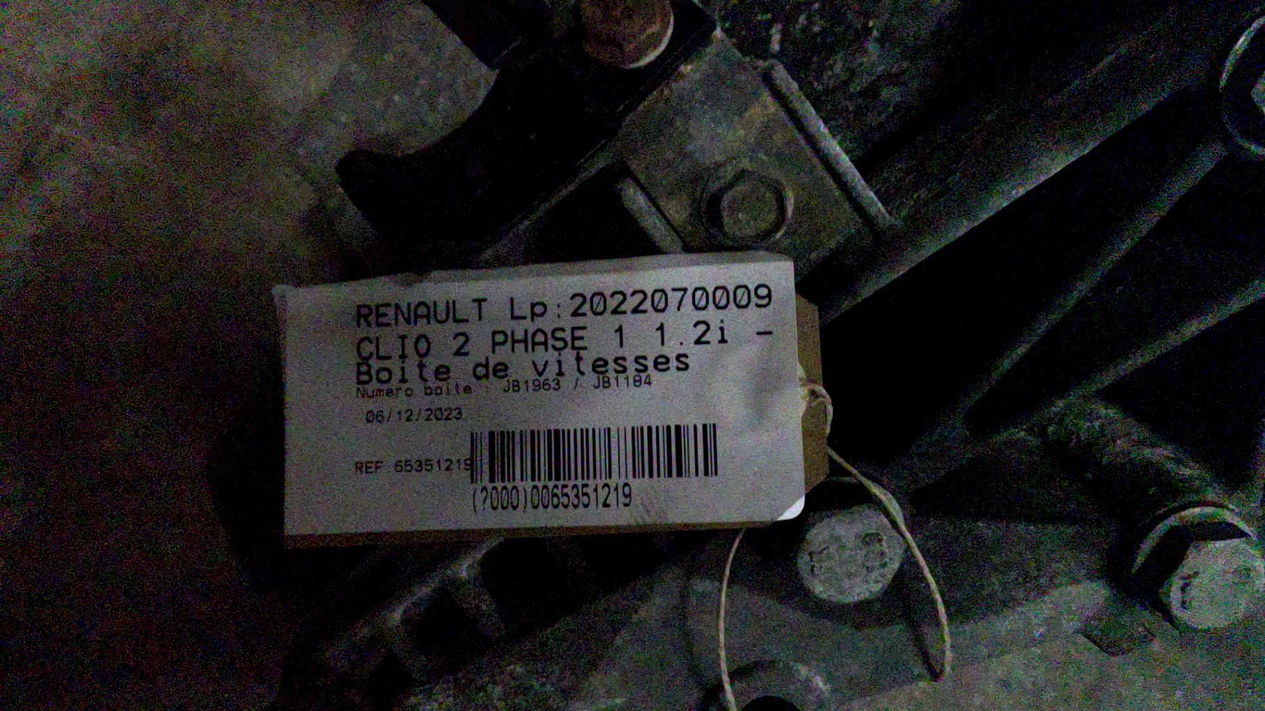 Boite de vitesses RENAULT CLIO 2 PHASE 1 Essence - 1