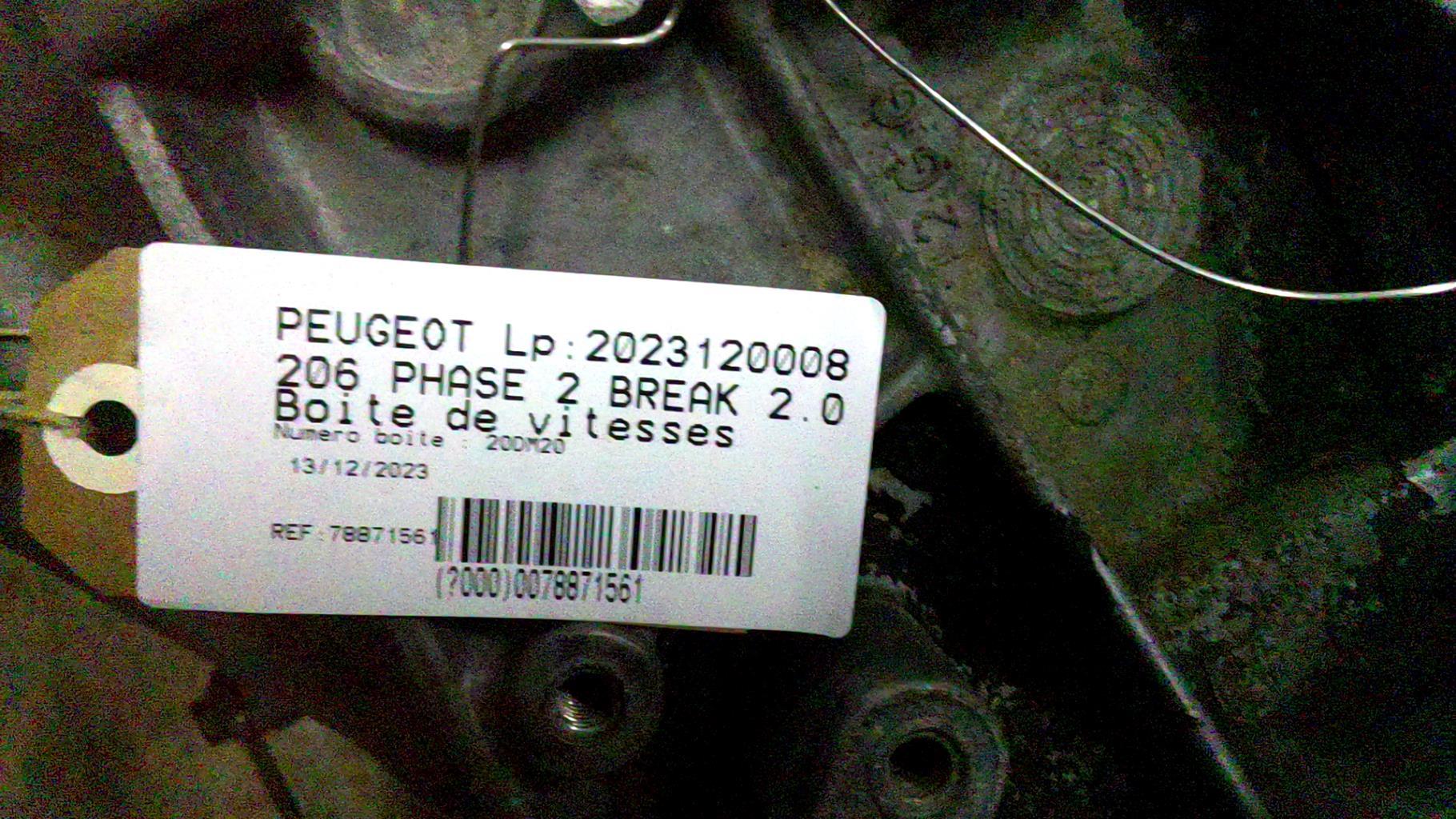 Boite de vitesses PEUGEOT 206  - 1