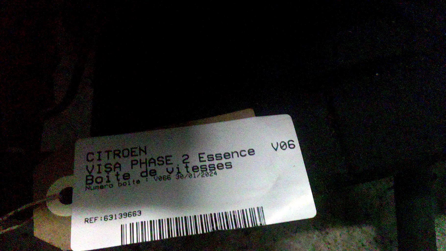 Boite de vitesses CITROEN VISA PHASE 2 Essence - 1