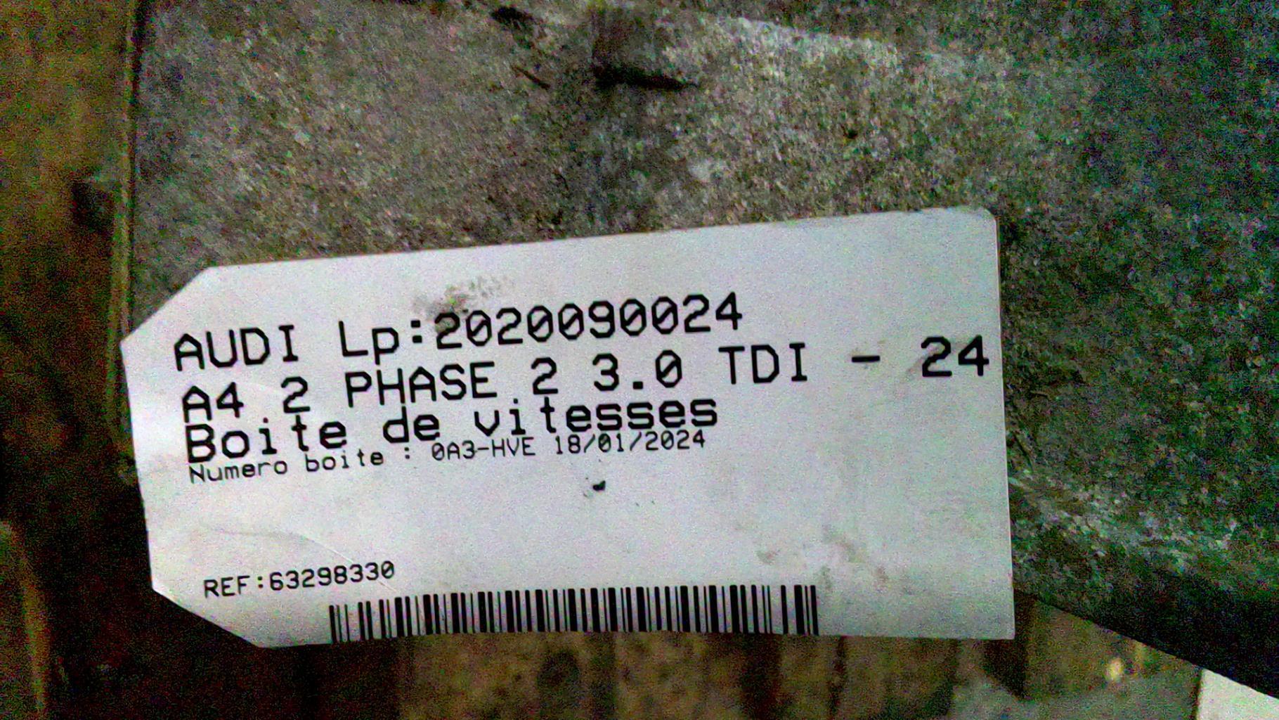 Boite de vitesses AUDI A4 2 PHASE 2 Diesel - 1