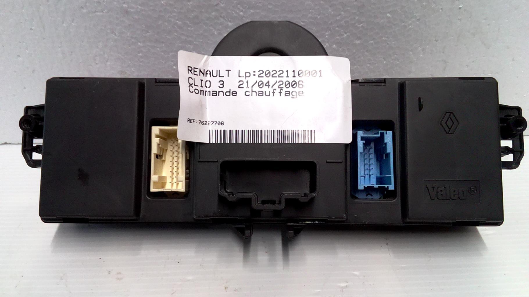 Commande chauffage RENAULT CLIO 3 PHASE 1  - 1
