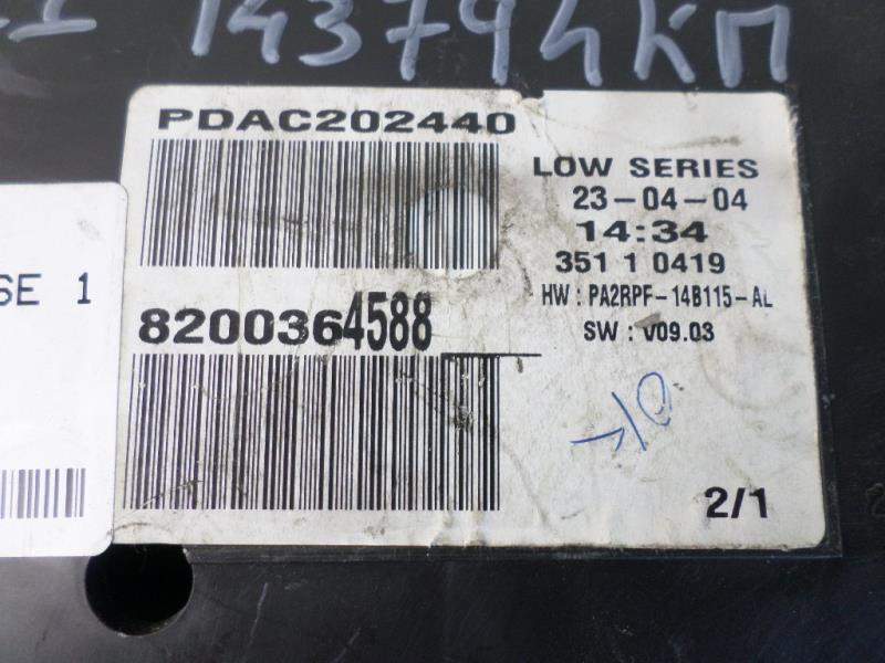 Compteur RENAULT MEGANE 2 PHASE 1 Diesel - 1