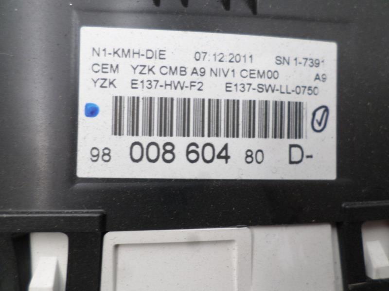 Compteur PEUGEOT 208 1 PHASE 1 Diesel - 1