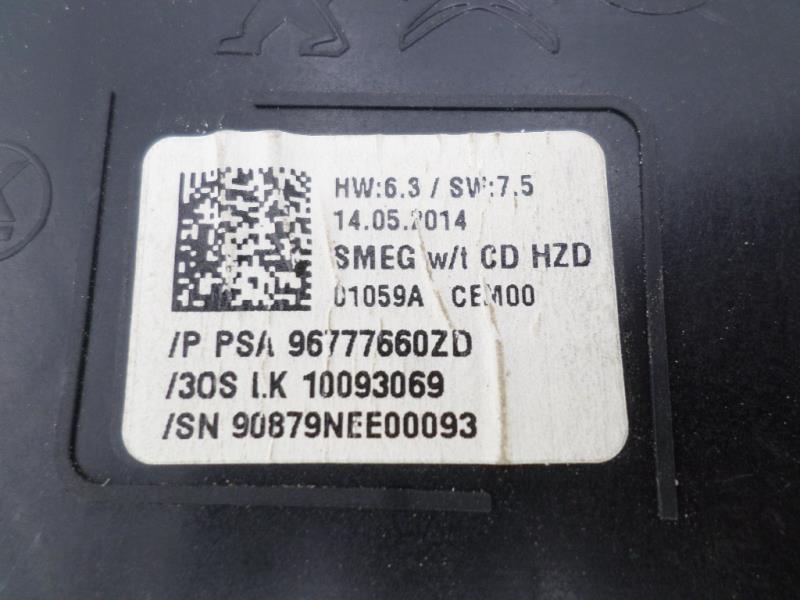 Commande autoradio PEUGEOT 308 2  - 1