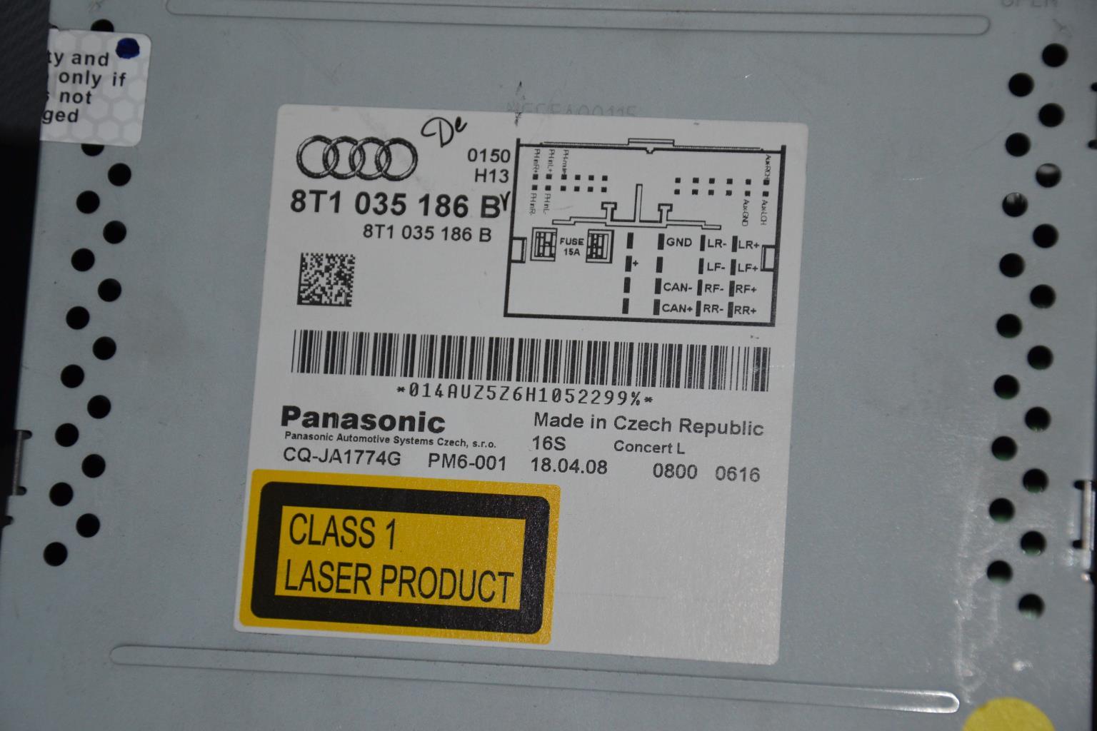 Autoradio originale AUDI A4 3 AVANT PHASE 1 BREAK Diésel - 1