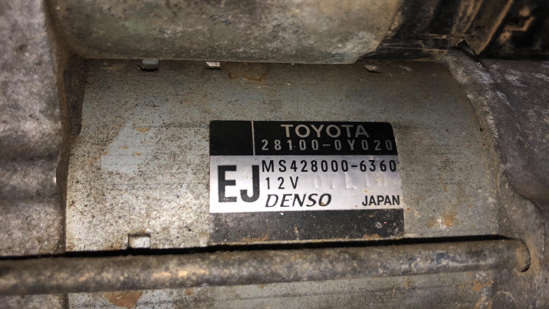 Motorino avviamento TOYOTA YARIS 2 PHASE 2 Gasolina - 1