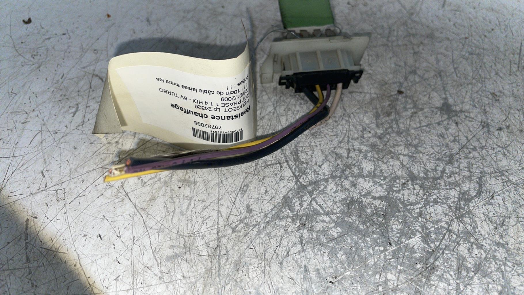 Resistenza riscaldamento PEUGEOT 207 PHASE 1 Diésel - 1