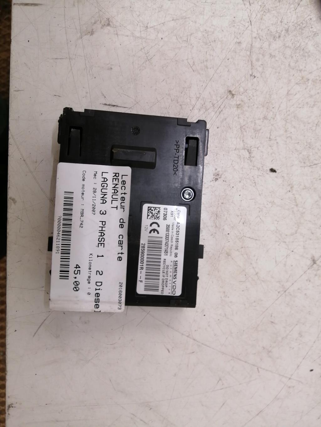 Lecteur de carte (neiman) RENAULT LAGUNA 3 PHASE 1 Diesel - 1