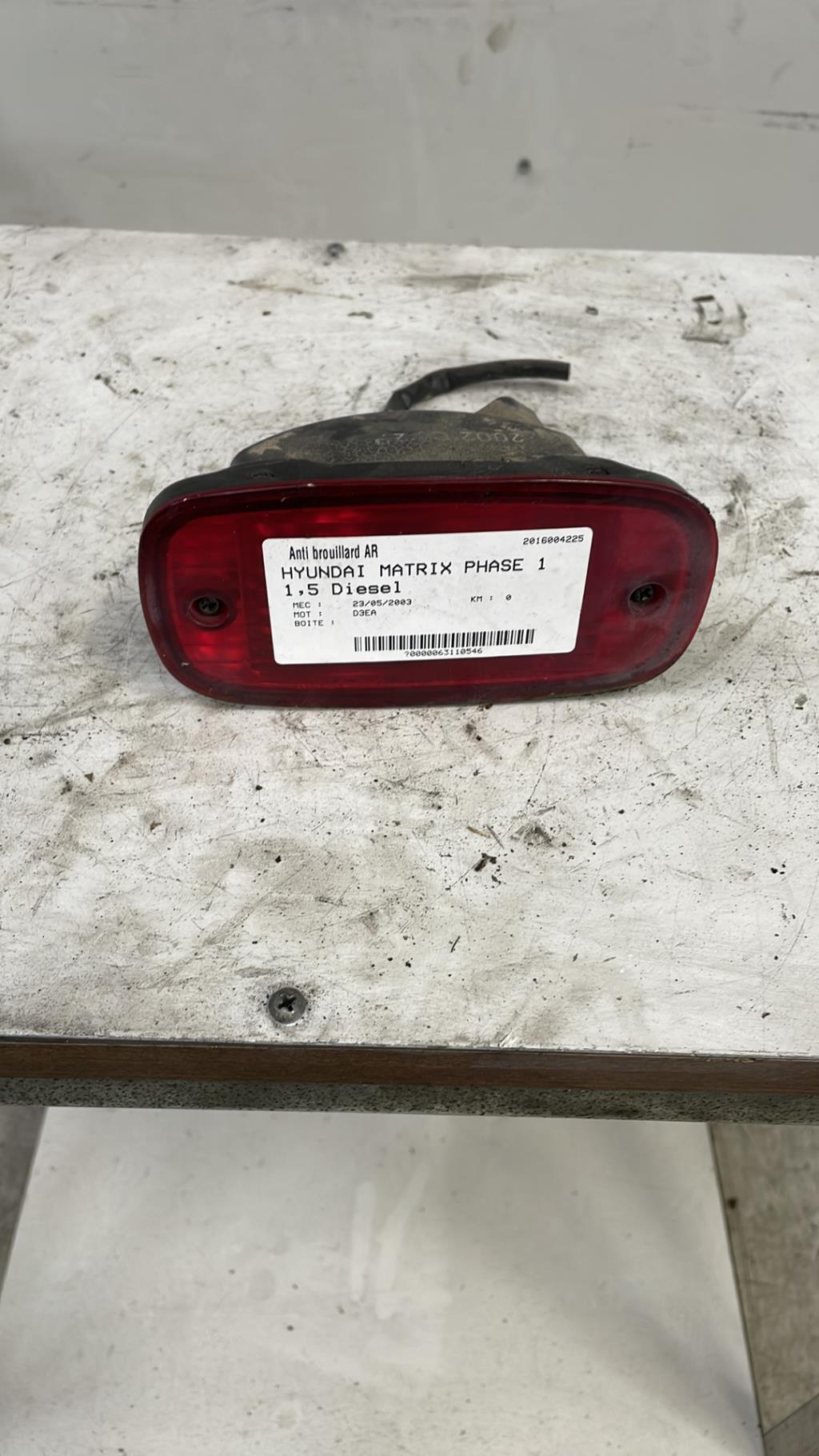 Anti brouillard arriere HYUNDAI MATRIX PHASE 1 Diesel - 1