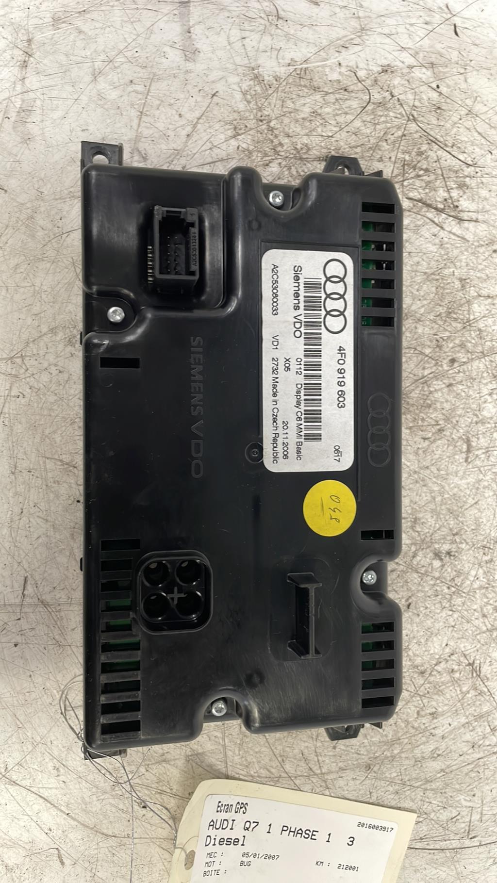 Ecran GPS AUDI Q7 1 PHASE 1 Diesel - 1