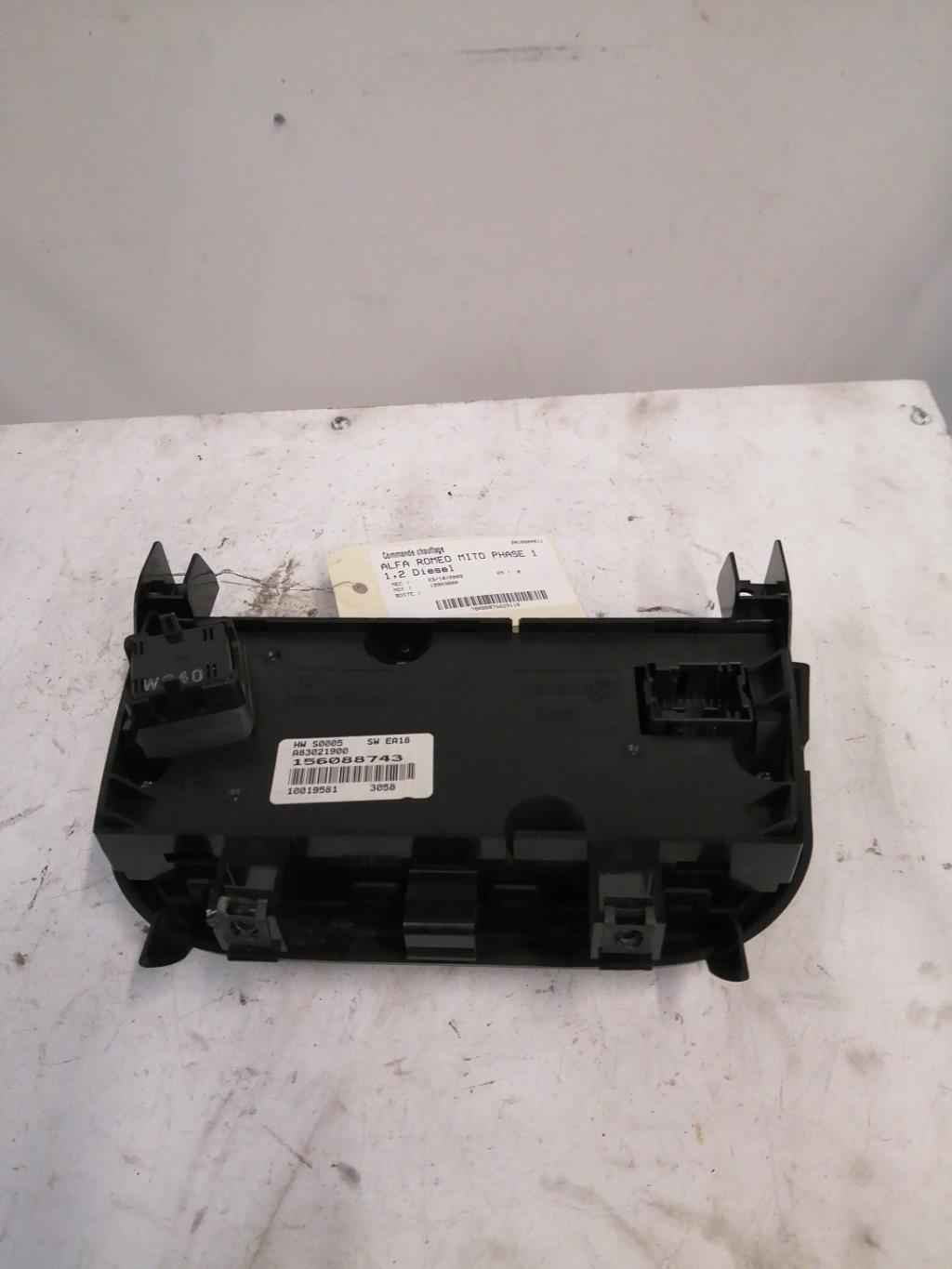 Commande chauffage ALFA ROMEO MITO PHASE 1 Diesel - 1