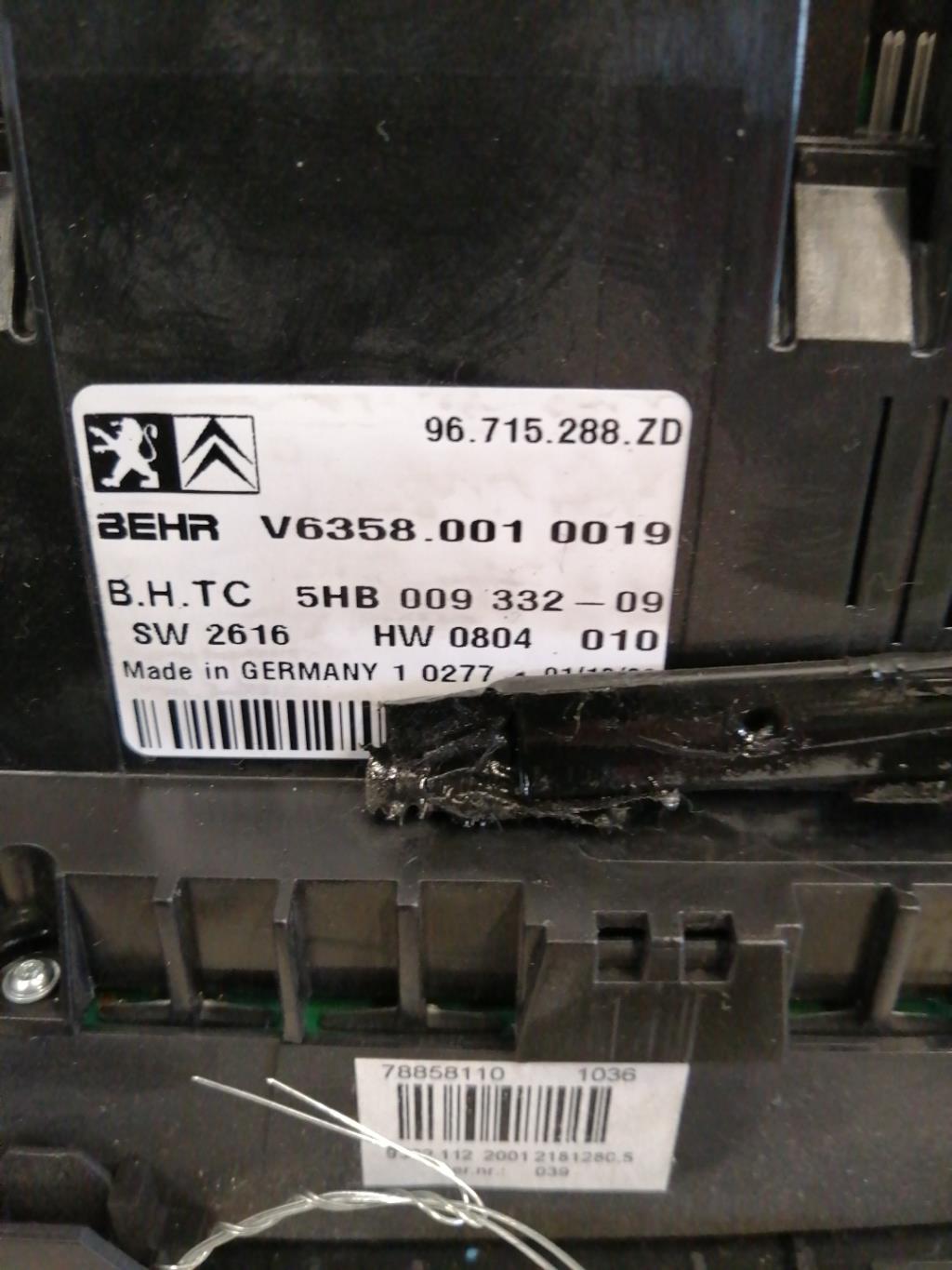 Commande chauffage CITROEN C5 2 BREAK Diesel - 1
