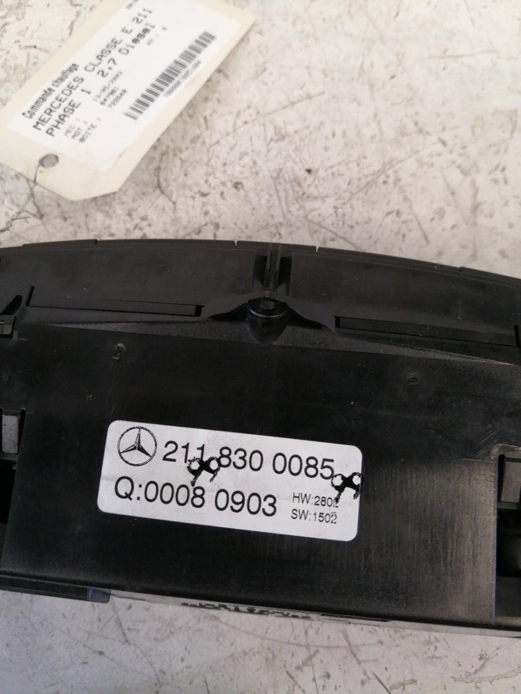 Commande chauffage MERCEDES CLASSE E 211 PHASE 1 Diesel - 1