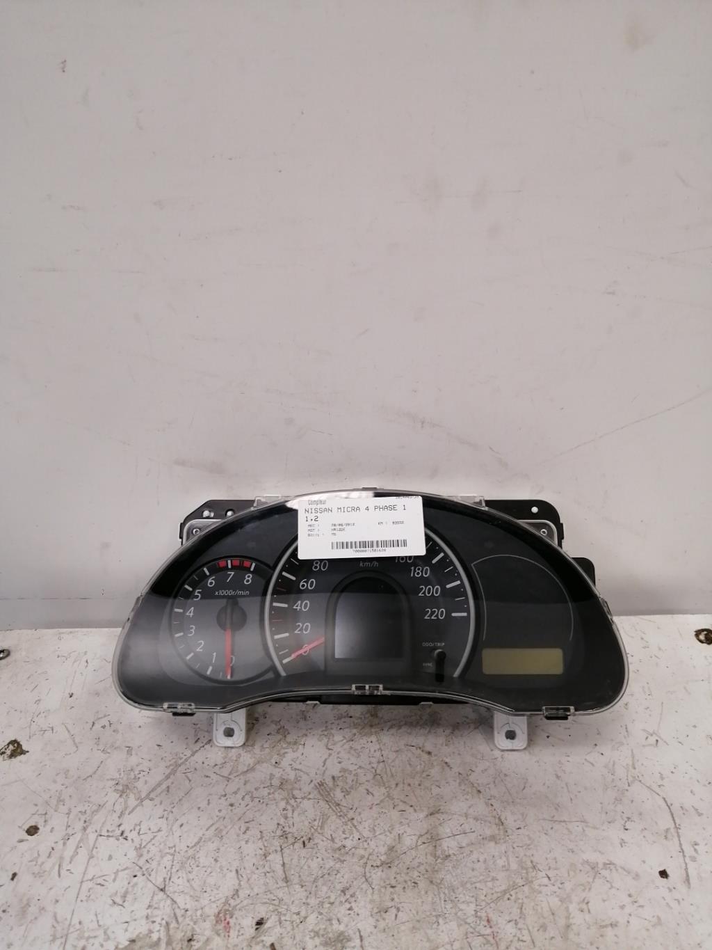 Compteur NISSAN MICRA 4 PHASE 1  - 1