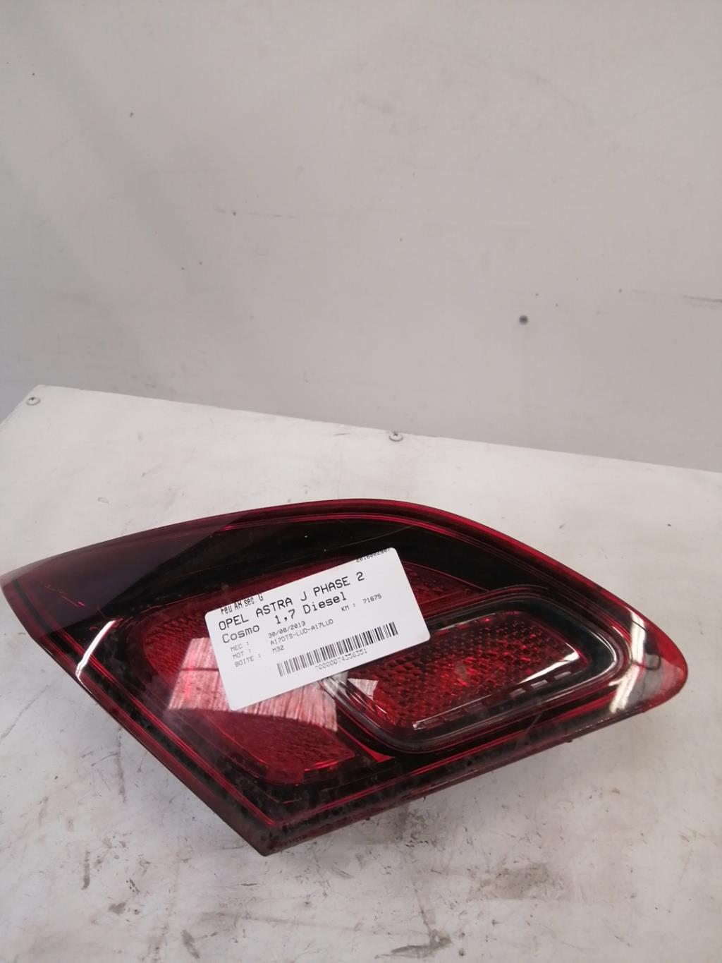 Feu arriere secondaire gauche (feux) OPEL ASTRA J PHASE 2 Diesel - 1