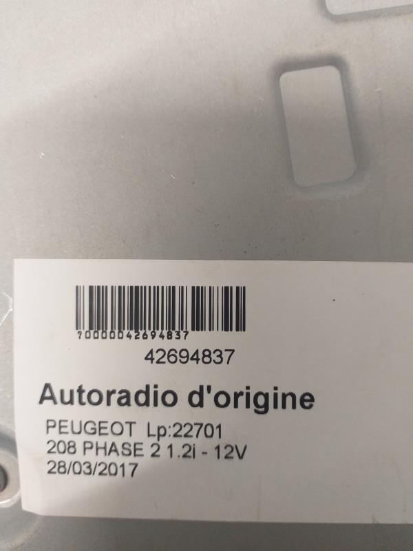 Autoradio originale PEUGEOT 208 1 PHASE 2 Gasolina - 1
