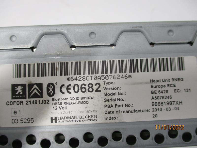 Autoradio originale PEUGEOT 308 1 SW PHASE 1 BREAK Diésel - 1