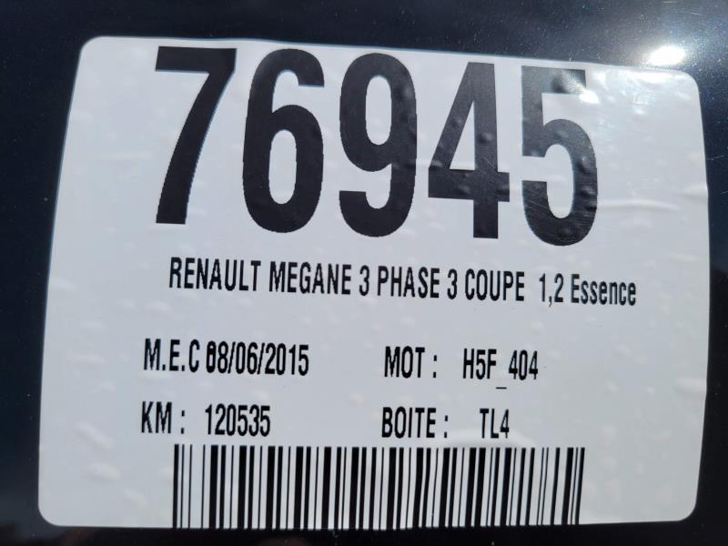 Enjoliveur anti brouillard pour RENAULT MEGANE 3 PHASE 3 COUPE Enjoliveur anti brouillard pour RENAULT MEGANE 3 PHASE 3 COUPE