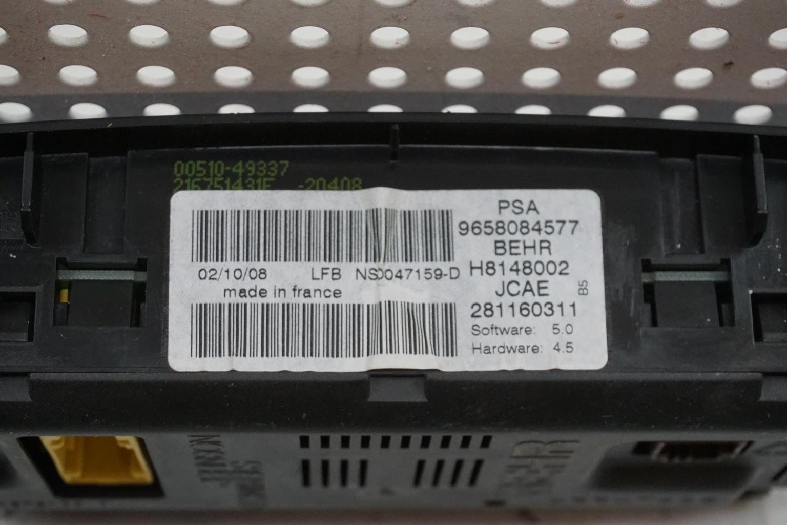 Commande chauffage CITROEN C4 1 PHASE 2 Diesel - 1