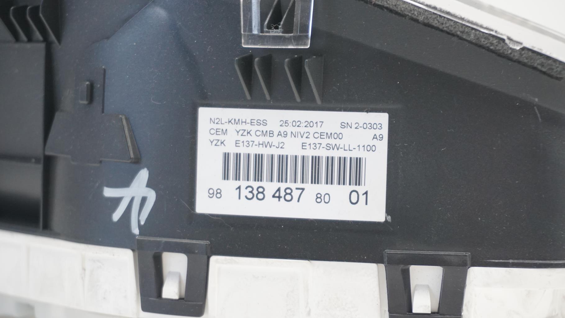 Compteur PEUGEOT 208 1 PHASE 2 Essence - 1