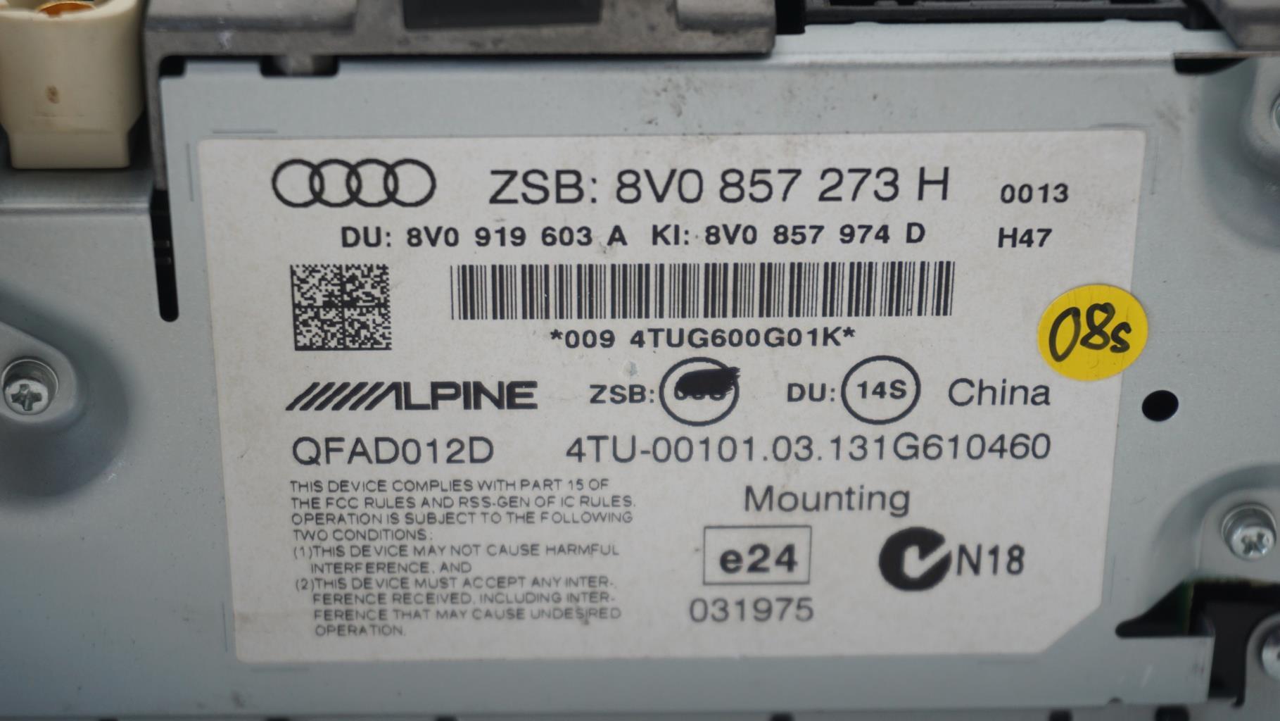 Schermo GPS AUDI A3 3 SPORTBACK PHASE 1 Diésel - 1